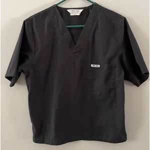 Cherokee Scrub Top Black